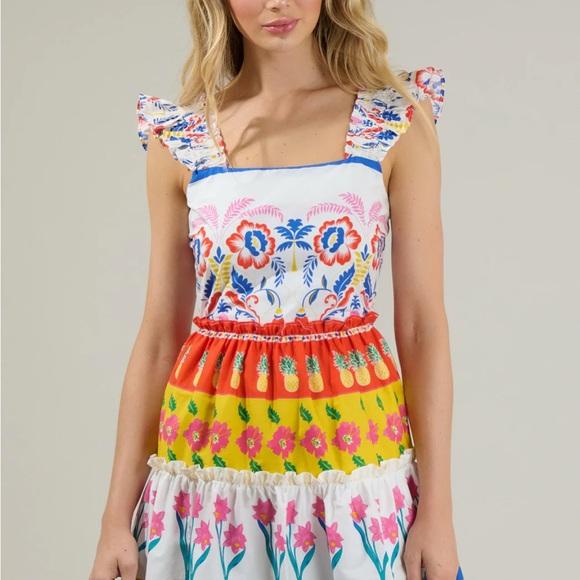 Sugarlips Dresses & Skirts - Sugarlips Floral Multicolor Mini Dress